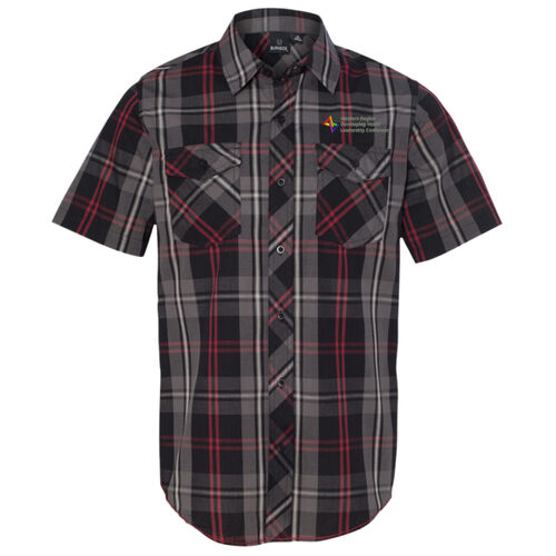 Western Region Leadership Conference Short-Sleeve Plaid Pattern Woven Shirt Thumbnail